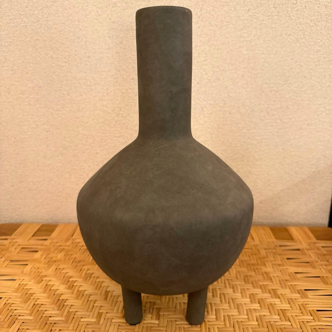 花瓶・フラワースタンド 101  Duck Vase Fat Dark Grey