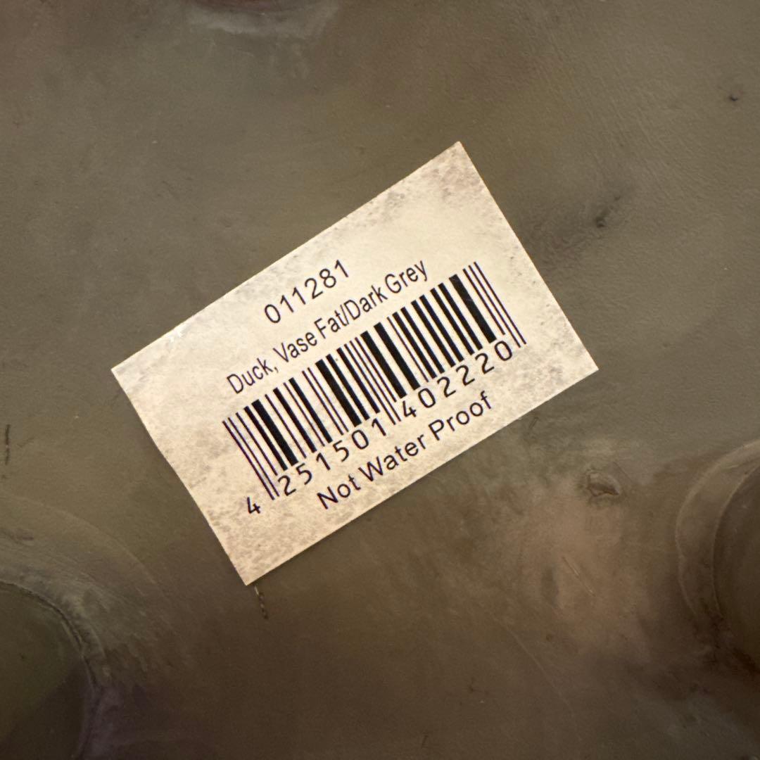 花瓶・フラワースタンド 101  Duck Vase Fat Dark Grey