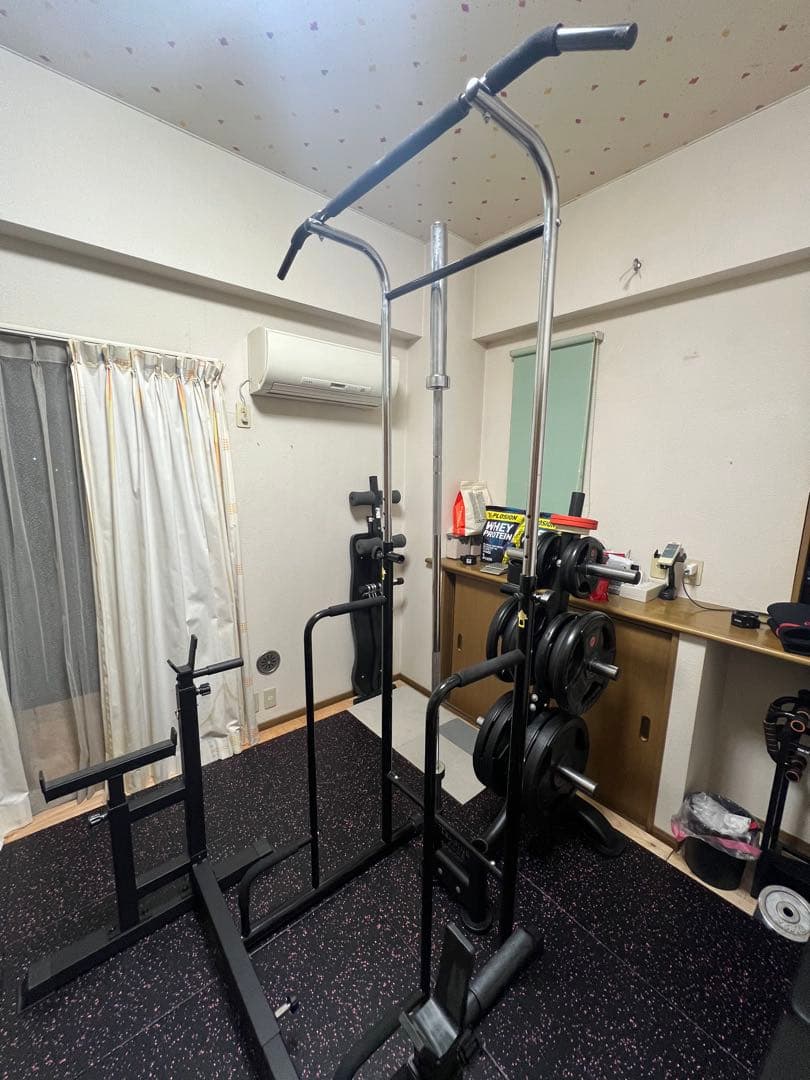 【引取限定】バーベルスクワットラック+ 懸垂ディップス器具