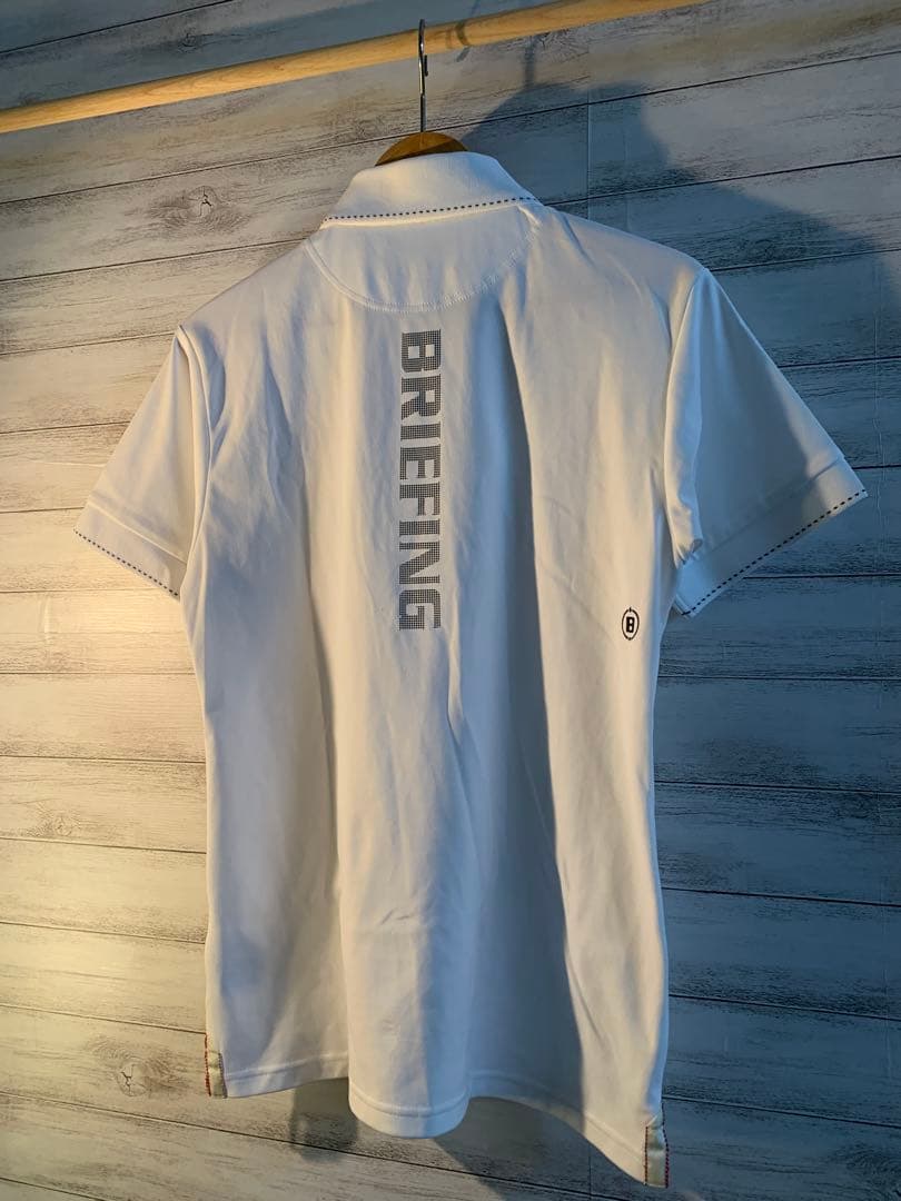 BRIEFING ホワイトブラック ポロ S 美品