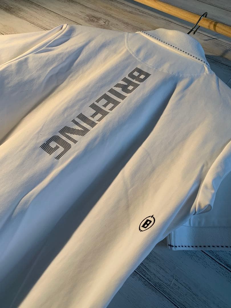 BRIEFING ホワイトブラック ポロ S 美品