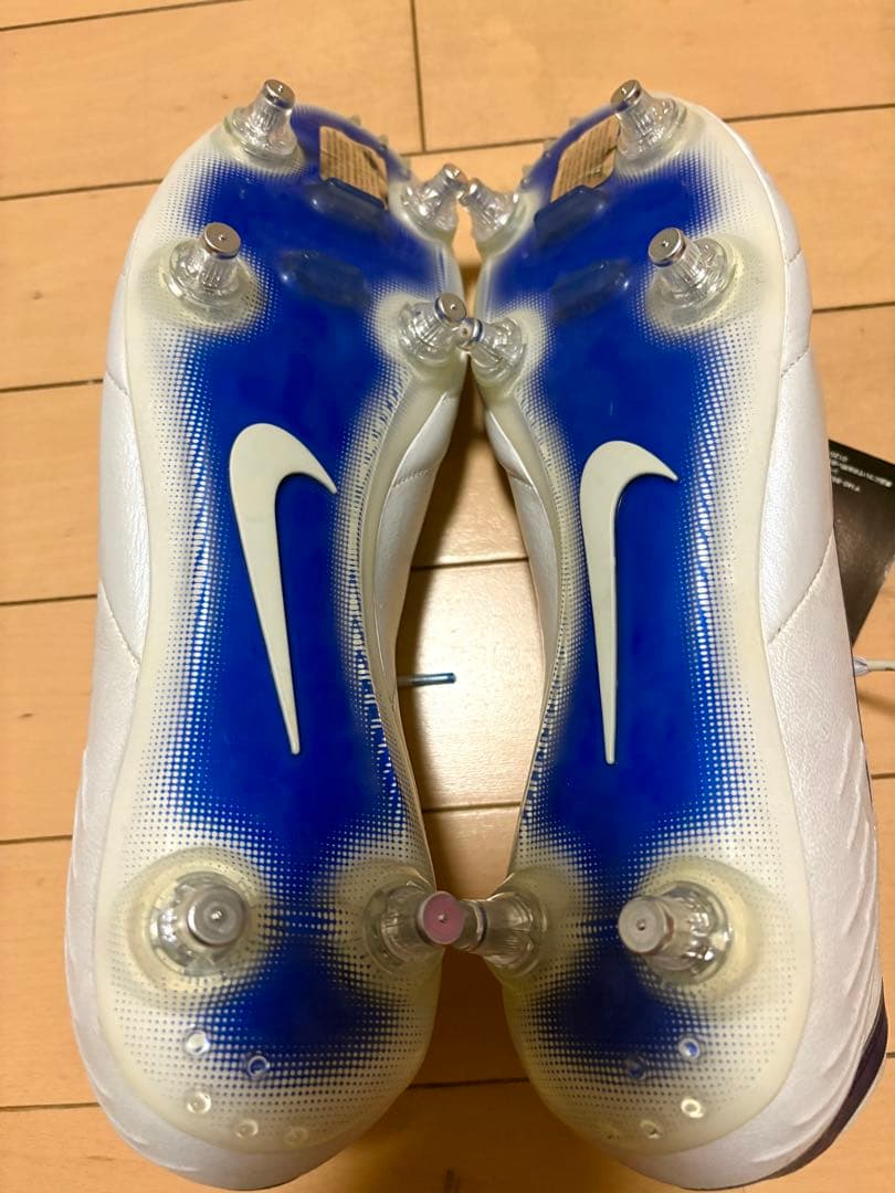 Nike スパイク29.5cm TIEMPO 4 ホワイト/ブルー