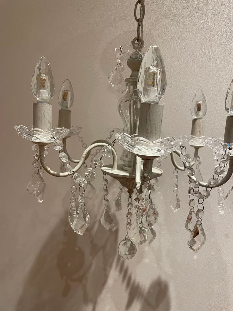 Tiara chandelier ホワイト 5灯　シャンデリア