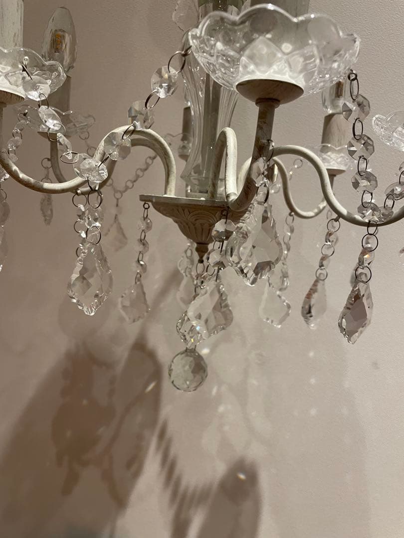 Tiara chandelier ホワイト 5灯　シャンデリア