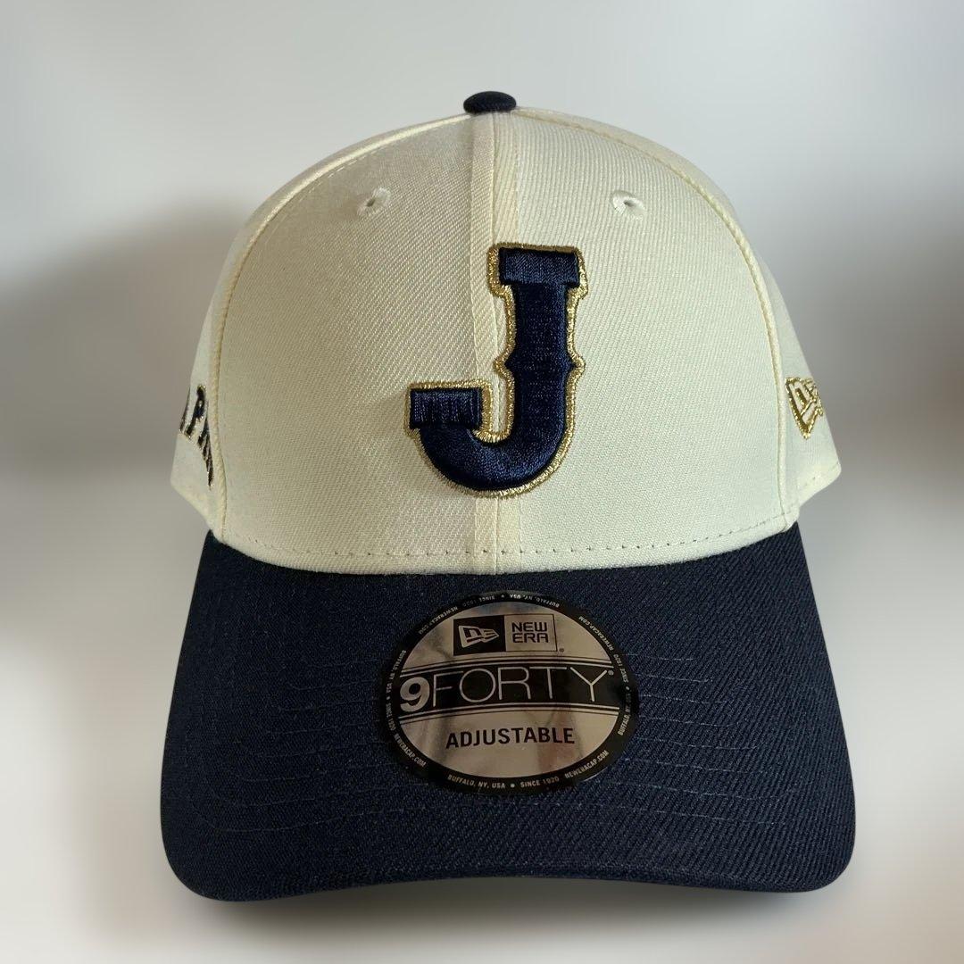 侍ジャパン　J ロゴ SIDE Japanロゴ クリーム ネイビー　新品未使用