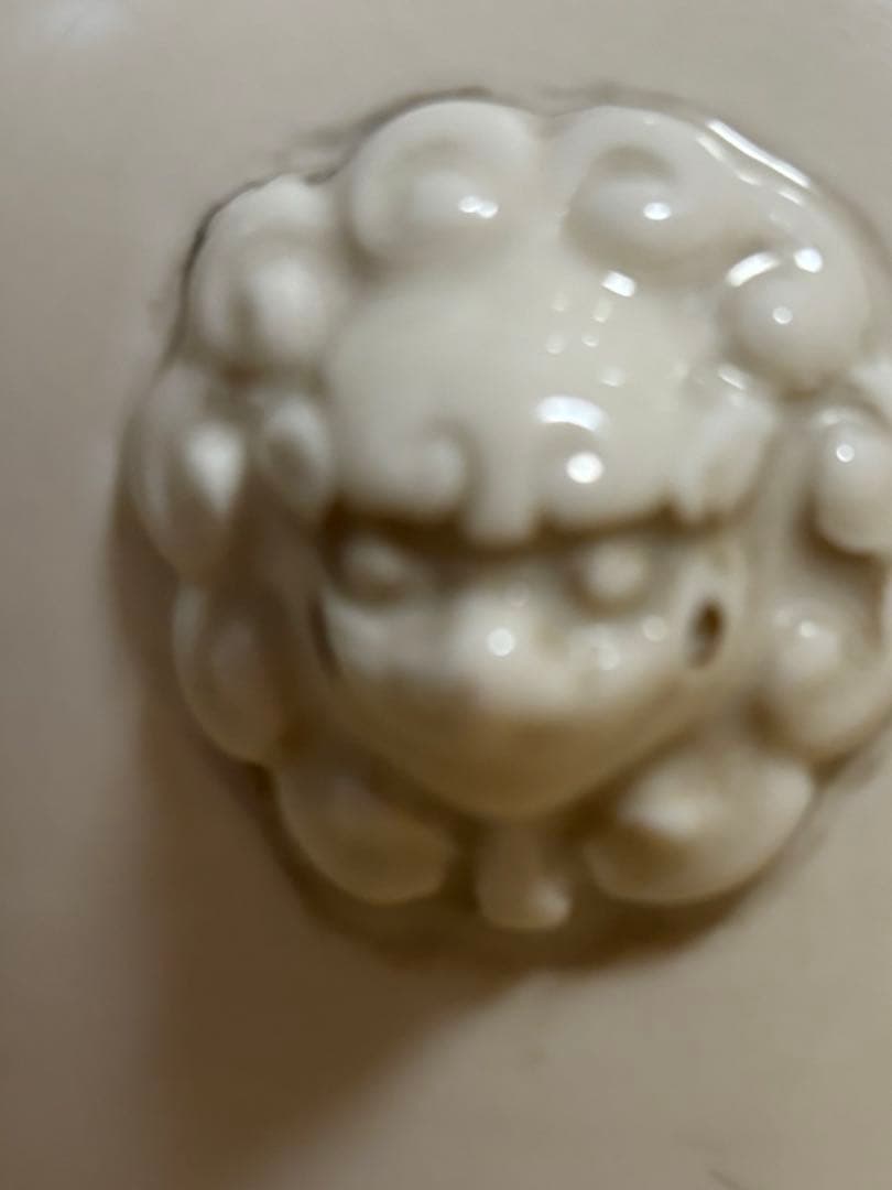 清時代　中国古美術　骨董品　唐物 白磁獅耳花瓶 壺 徳化窯