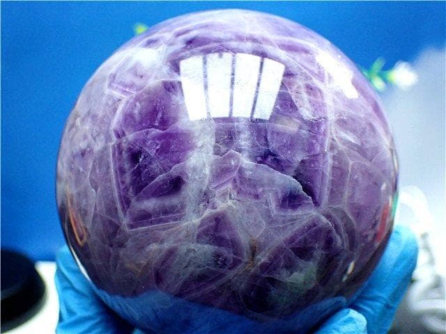 天然～愛の守護石～夢幻紫水晶アメジスト丸玉B89G1/179G03A