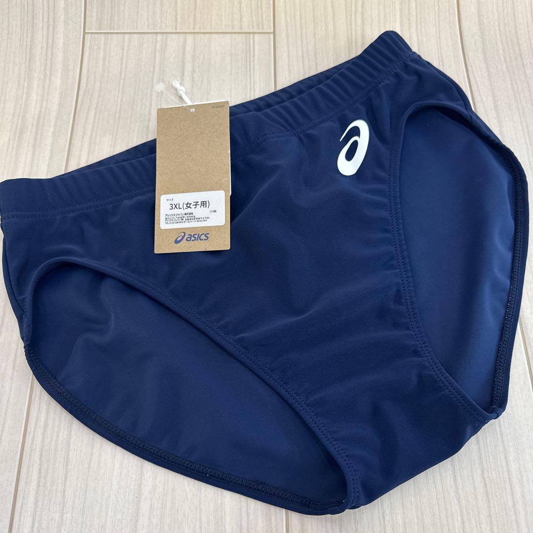 アシックス　女子陸上レーシングショーツ　3XLサイズ　ネイビー単色　新品