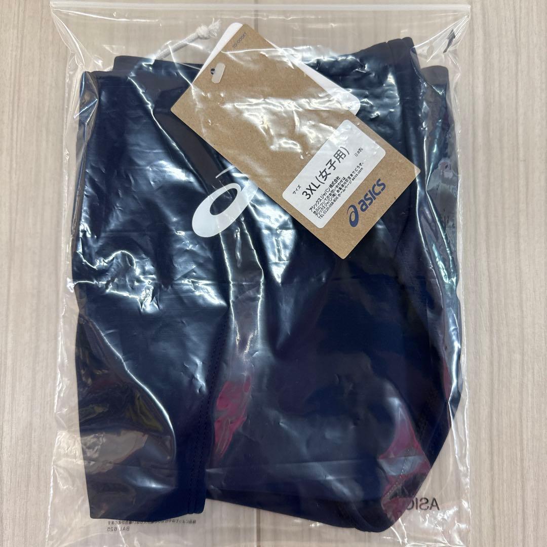 アシックス　女子陸上レーシングショーツ　3XLサイズ　ネイビー単色　新品