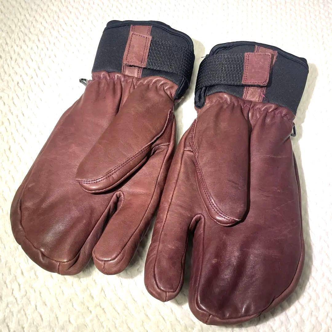 Hestra ヘストラ スキーグローブ 3フィンガーフルレザーショート サイズ9