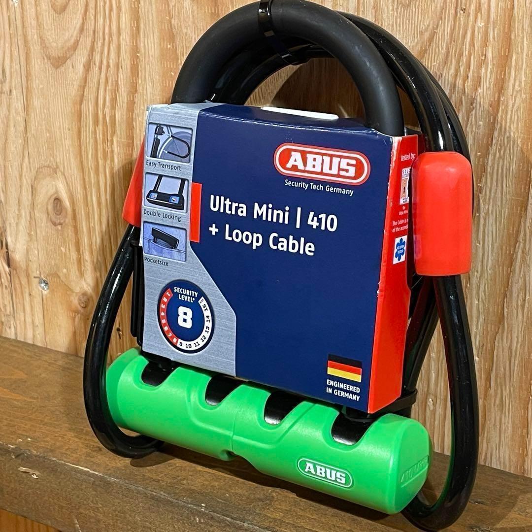【新品】ABUS Ultra Mini 410+ワイヤーケーブル U字ロック