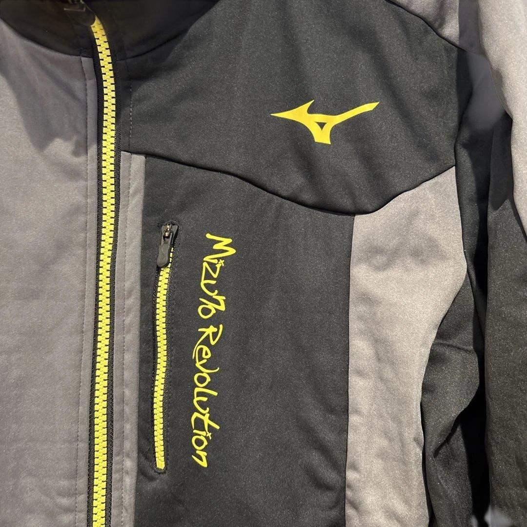極美品 Mizuno ジャージ上下セットアップ グレー/ブラック Mサイズ