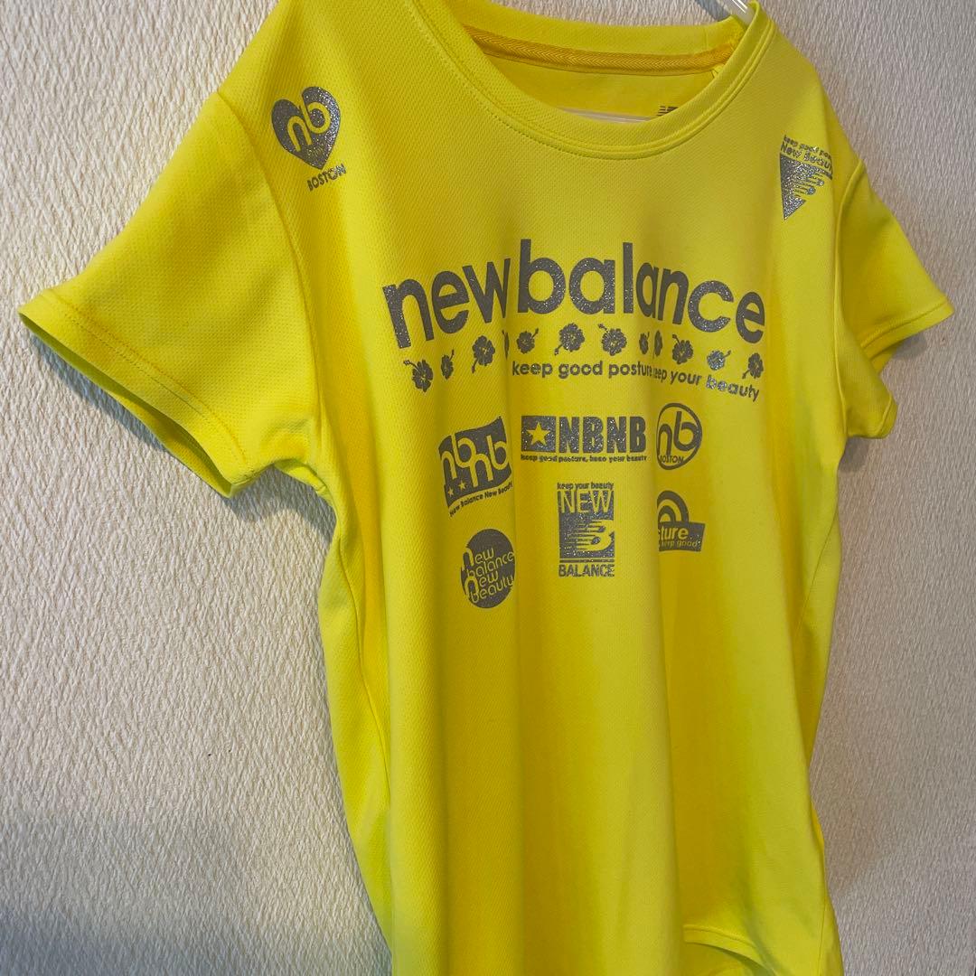 ホノルルマラソン限定　ハイビスカスnew balance イエロー トップス