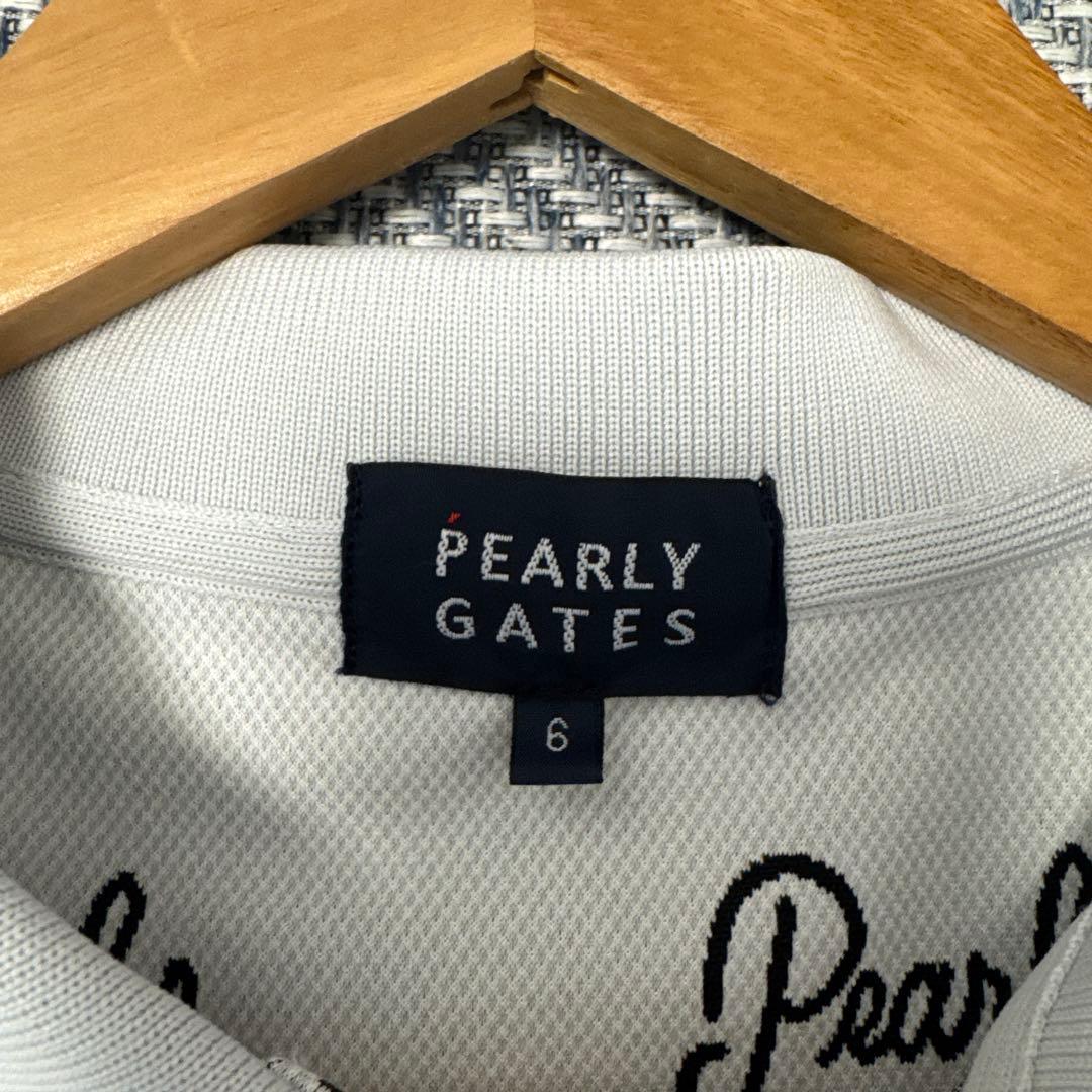PEARLY GATES ポロシャツ サイズ6 ホワイト