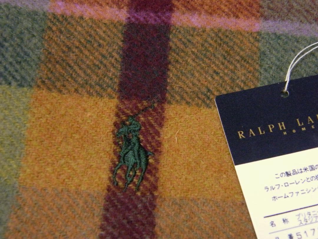 未使用 RALPH LAUREN  ラルフローレン ウールブランケット