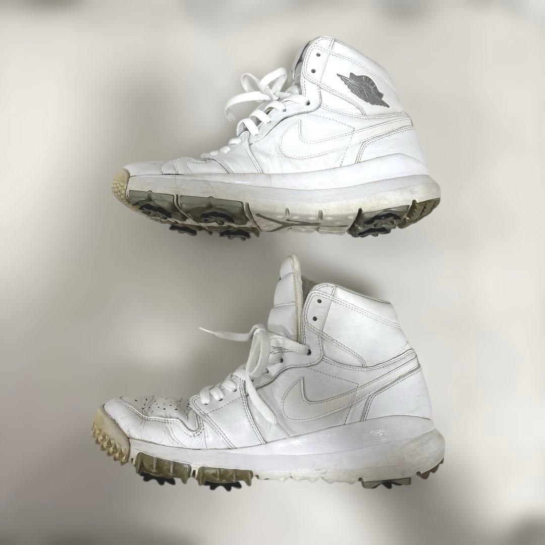 希少 NIKE エアージョーダン1 ゴルフシューズ ハイカット 27.5㎝