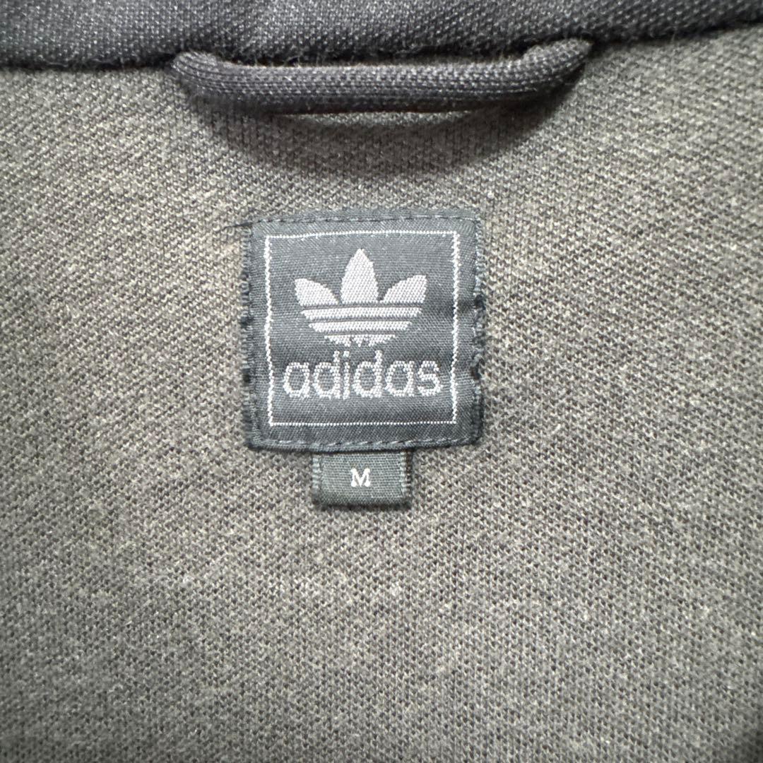 90s adidas アディダス　トラックジャケット　ブラック　黒　万国旗タグ