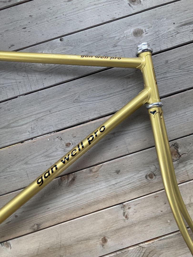 NJS 競輪車　gan well ピストフレーム　 澤亀浩司プロモデル
