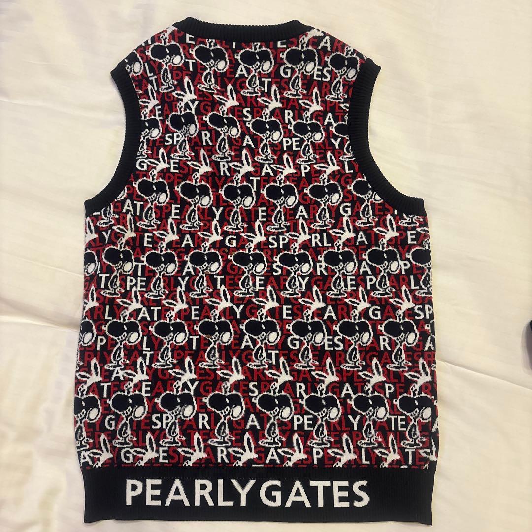 PEARLY GATES スヌーピー柄ノースリーブベスト サイズ4