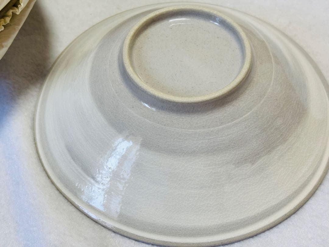 【新品未使用箱入り】高峰作　煮物鉢　皿　粉引き　5枚セット