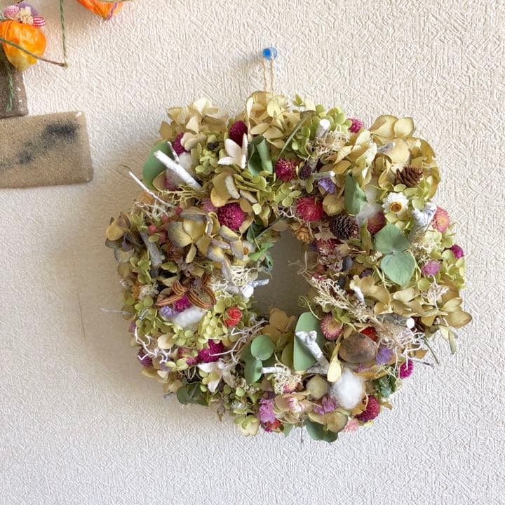 紫陽花リース