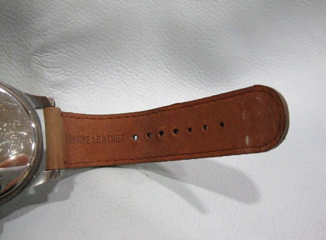 【貴重品】帝国海軍時計 1930年 腕時計 レザーベルト【不動品】