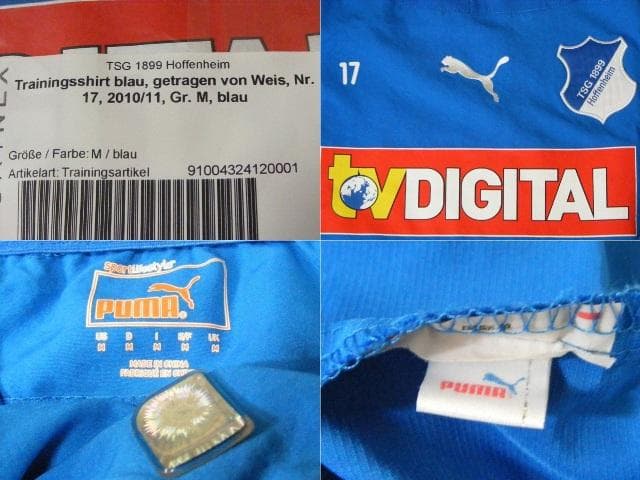 激レア 選手実使用品 ホッフェンハイム ピステ puma