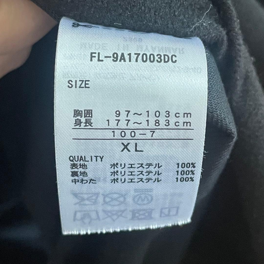 FILA フード付きロング丈ベンチコート ブラック　XL