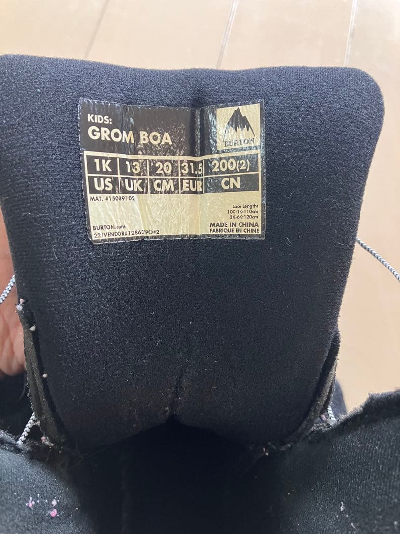 BURTON バートン スノーボード ブーツ Kids' Grom BOA