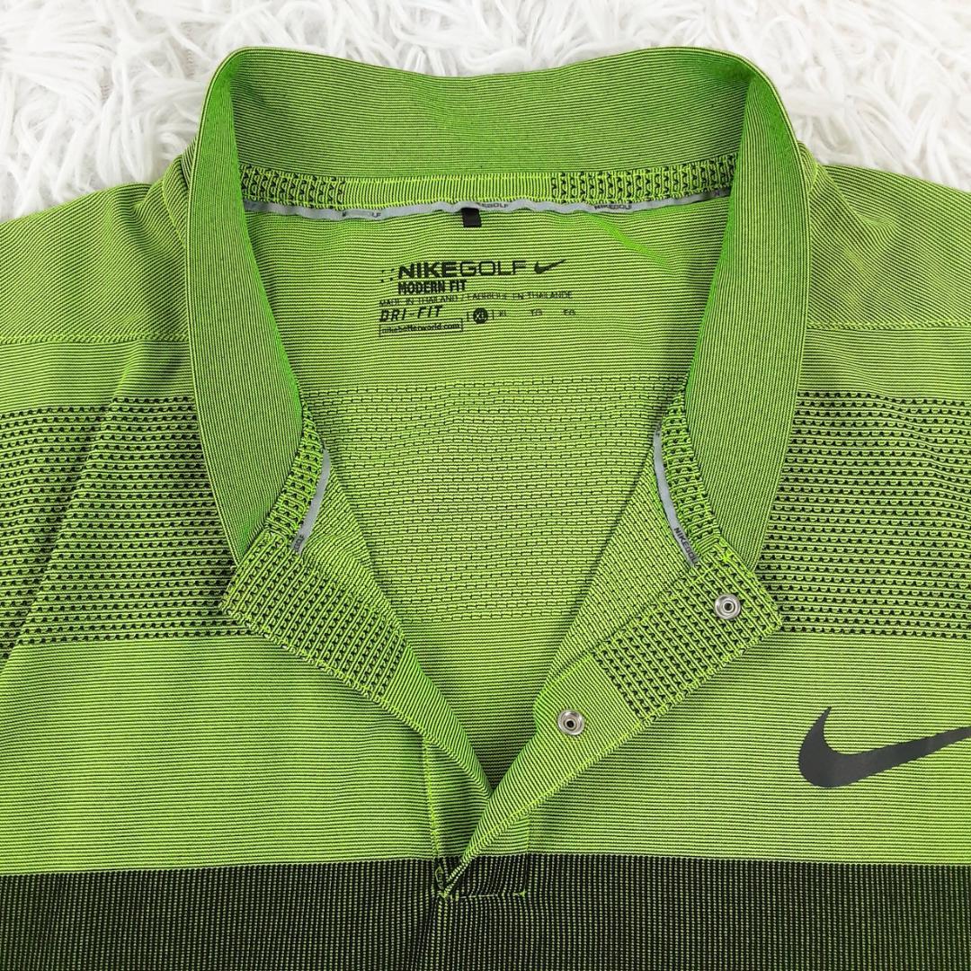 美品◎NIKE GOLF ゴルフウェア2点セット ネイビー グリーン ブラック