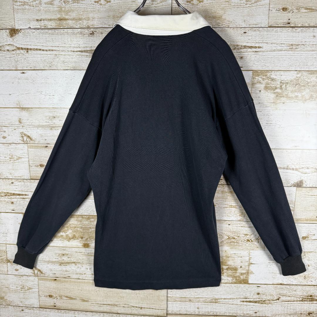 CANTERBURY ALL BLACKS ラガーシャツ 黒 白襟