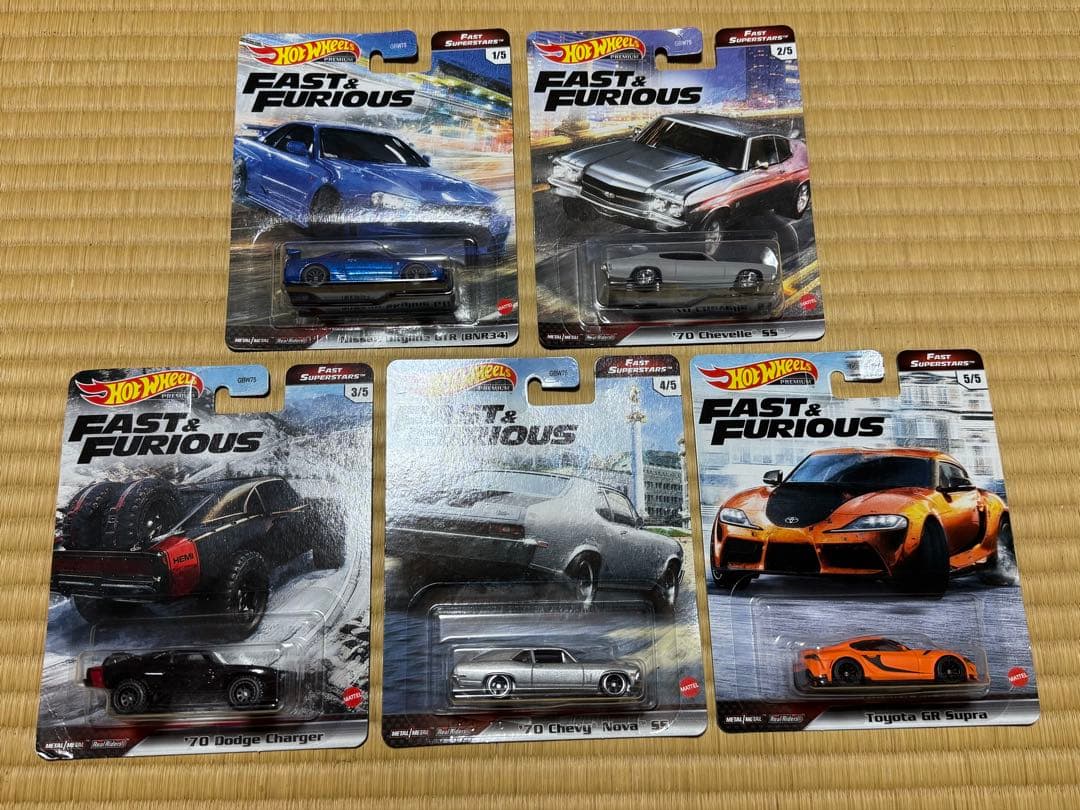 ホットウィール ワイルドスピード（Fast&Furious）シリーズ5台セット