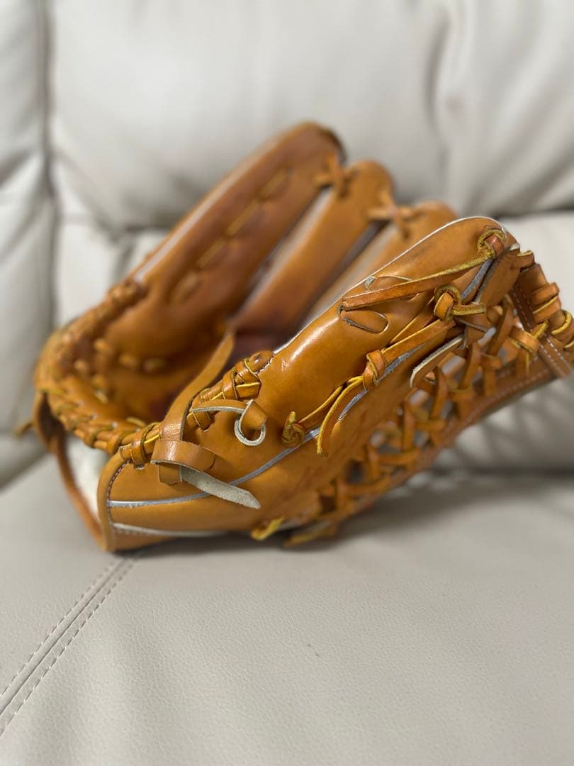 ご予約済み　ザナックス　硬式 野球グローブ 左投げ用　外野手　収納袋付き