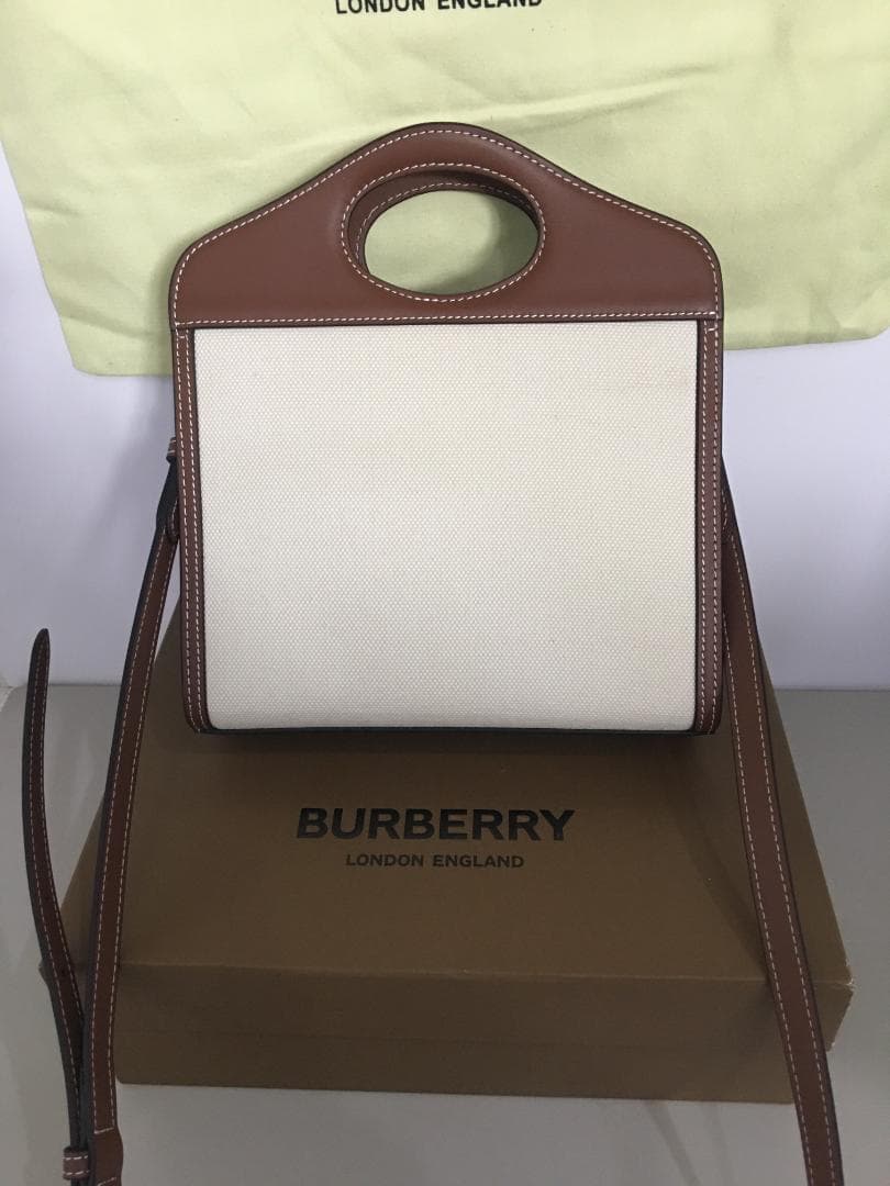 ツートン ミニ ポケットバッグ 中古品
