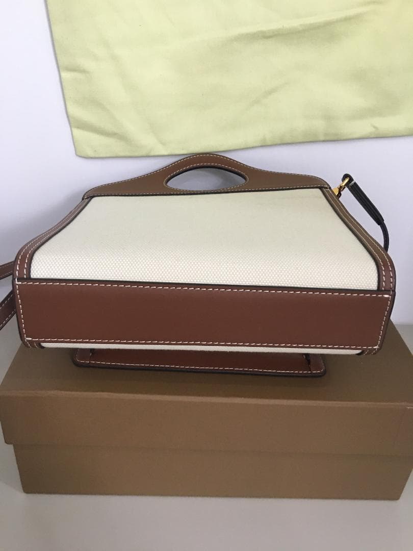 ツートン ミニ ポケットバッグ 中古品
