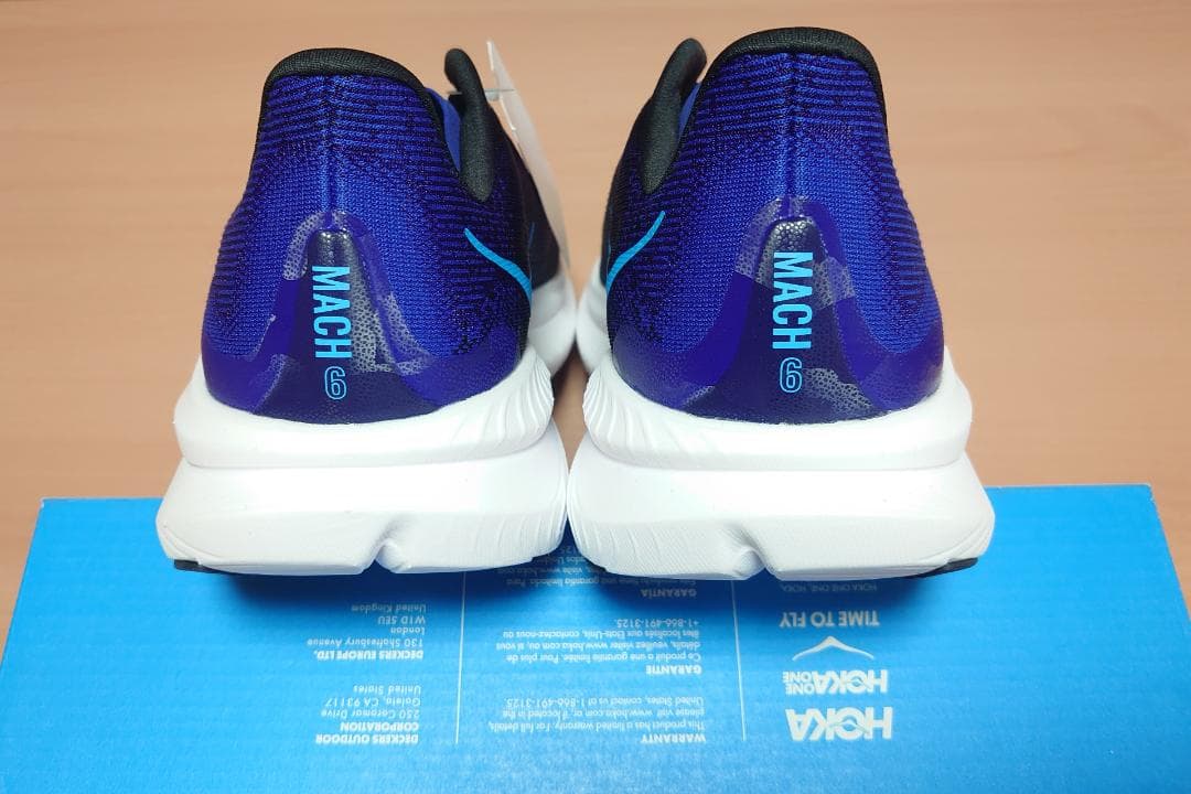 HOKA Mach6 ブラック×ネイビー 28.0cmワイド