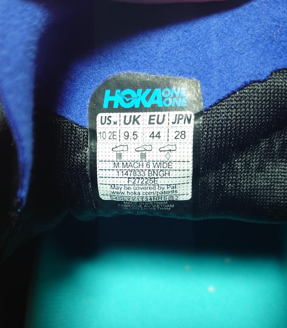 HOKA Mach6 ブラック×ネイビー 28.0cmワイド
