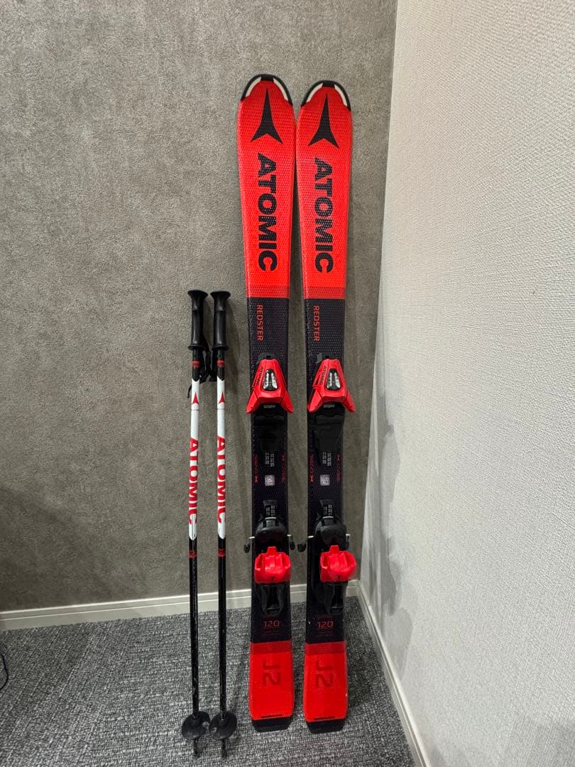 ATOMIC REDSTER スキー板120cmビンディング ストック バッグ