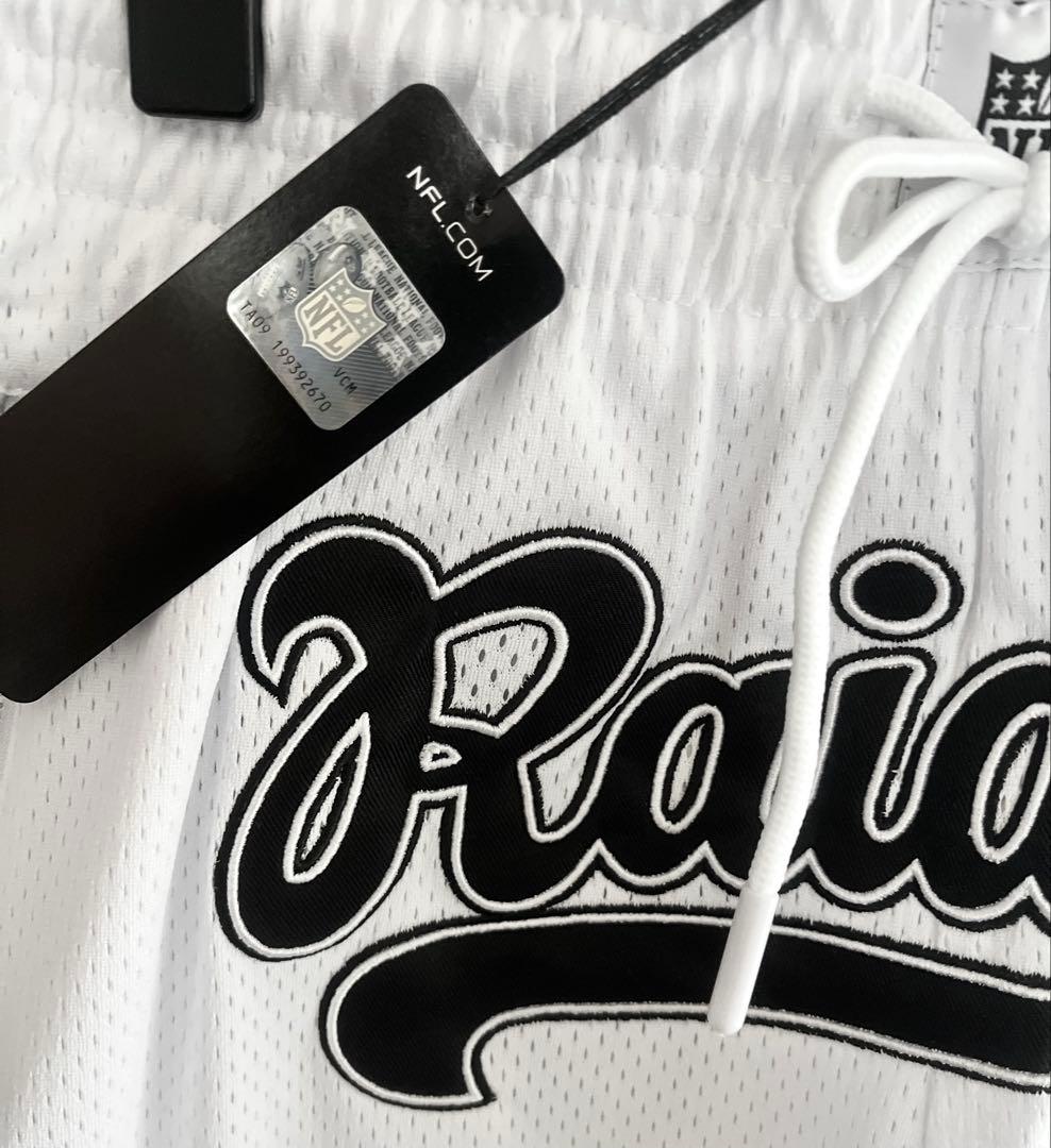★新品★ NFL レイダース　アメフト　メッシュ　ハーフパンツ　Raiders