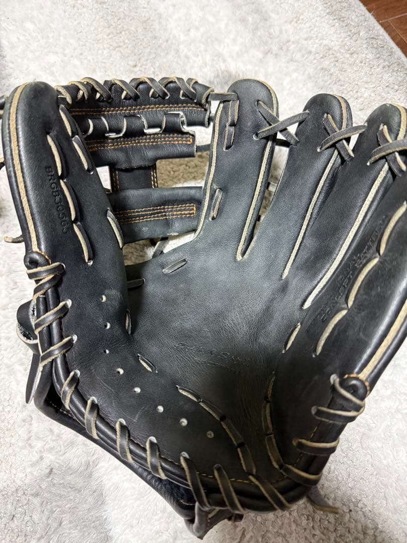 ZETT 軟式グローブ 黒 右投げ用　プロステイタスSEシリーズ