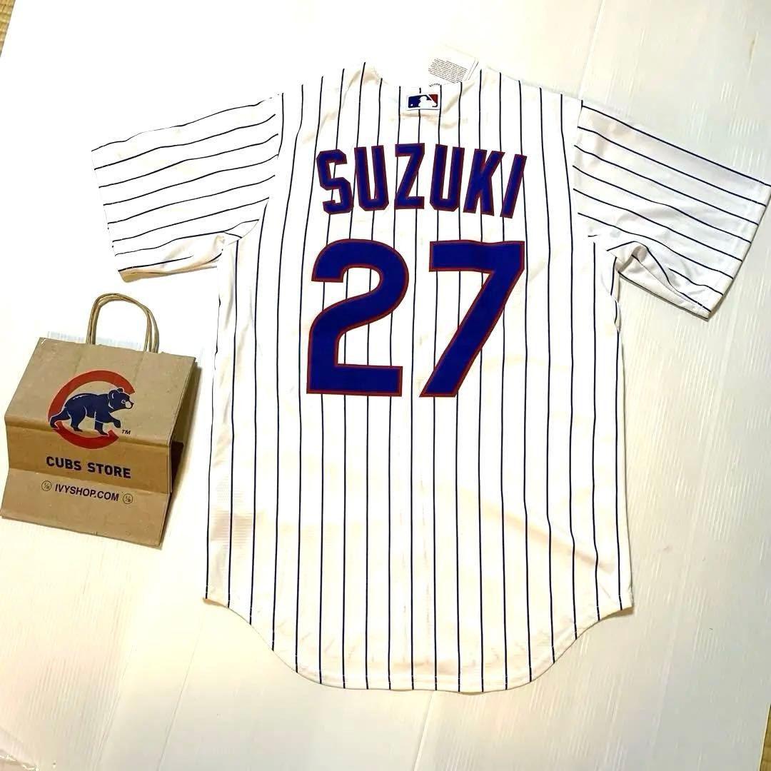 正規品　鈴木誠也MLBシカゴ・カブス NIKEレプリカジャージS