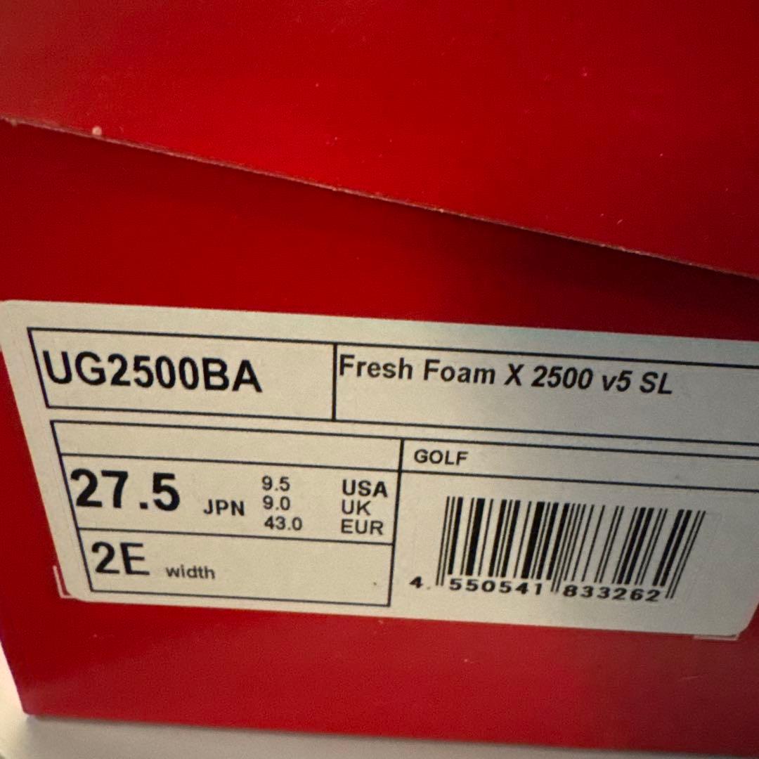 ニューバランス　ゴルフシューズ　UG2500BA 27.5cm