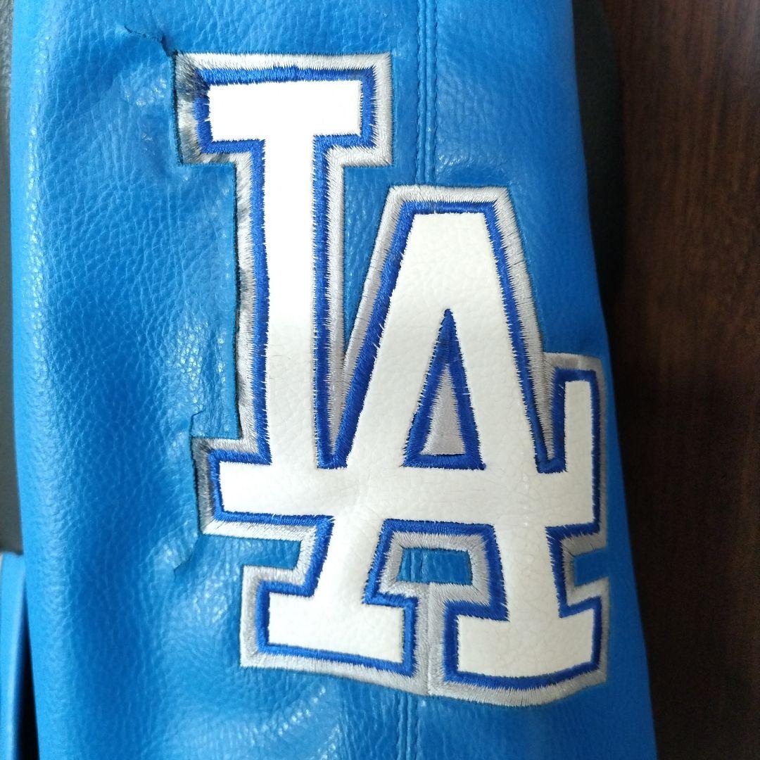 ドジャースDodgers スタジアムジャケット 黒/青