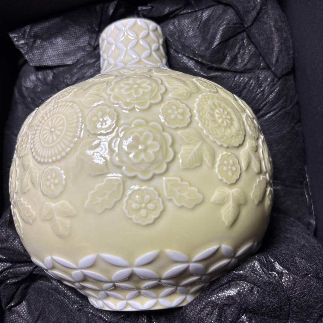 希少✨ LLADRO リヤドロ 花瓶 花器 フラワーベース 陶器 クリーム色