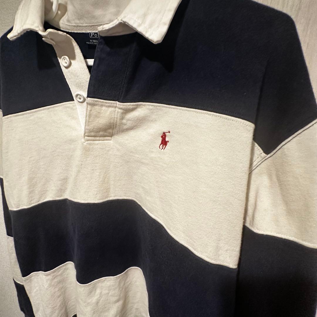 常田大希着　90s POLO RALPH LAUREN ラガーシャツ ボーダー