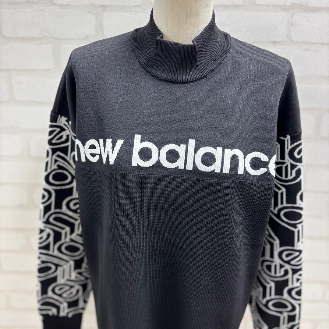 ★美品★ new balance ゴルフウェア セーター Lサイズ 黒