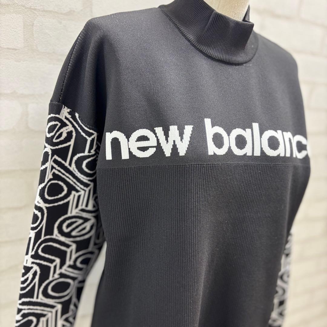 ★美品★ new balance ゴルフウェア セーター Lサイズ 黒