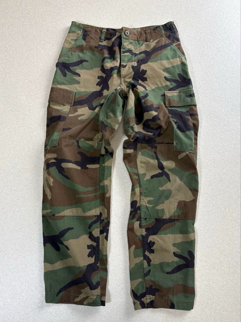 米軍実物 ウッドランドカモ コンバットパンツ サイズSMALL-SHORT