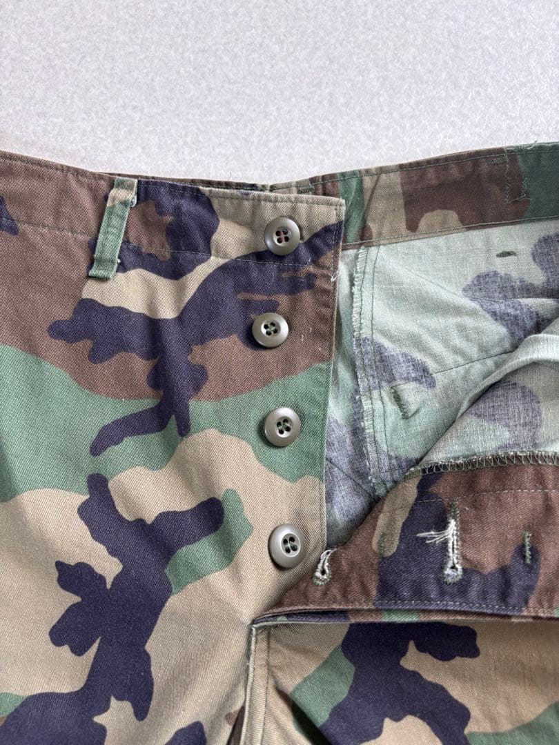 米軍実物 ウッドランドカモ コンバットパンツ サイズSMALL-SHORT