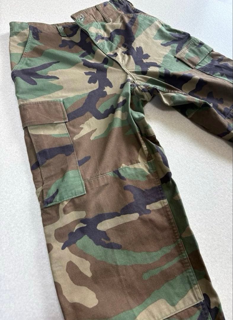 米軍実物 ウッドランドカモ コンバットパンツ サイズSMALL-SHORT